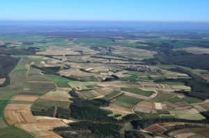 Vignes - Chablis - Bourgogne - vue aérienne