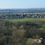 Village de Germigny - Bourgogne - vue aérienne