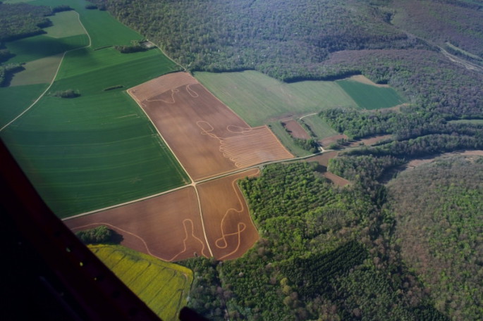 Traces étranges dans les champs