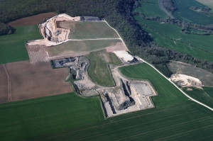 Nod-sur-Seine - carrière - vue aérienne