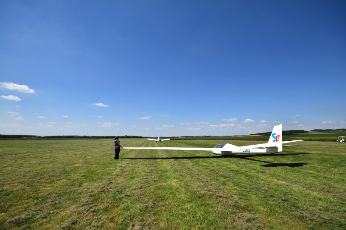 Planeur - Vol d'initiation - Prêt au décollage