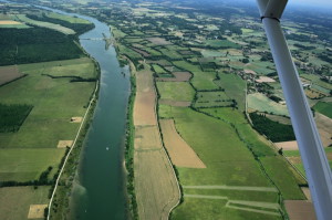 Saône - vue aérienne