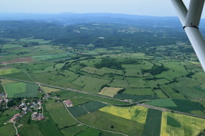 ULM - début du Morvan - vue aérienne