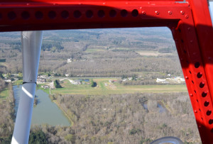 Vue aérienne de la piste de LF4131 Vouzon Le Rabot