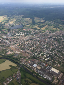 Autun, Bourgogne - France - Vue aérienne