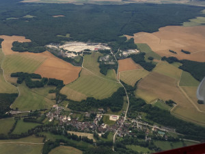 Carrière de Massangis, Bourgogne - France - Vue aérienne