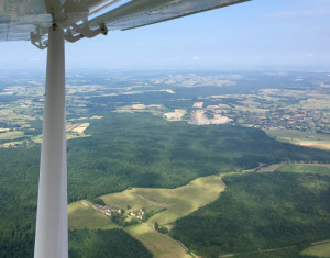 Carrière de Saint-Magnance, Bourgogne - France - Vue aérienne