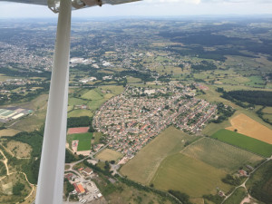 Les Gautherets, Saint-Vallier, Bourgogne - France -Vue aérienne